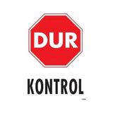 Twin Store Dur Siyah Kırmızı Uyarı Levhası 25X35 KOD:1599 - Ebatlar - Ölçü