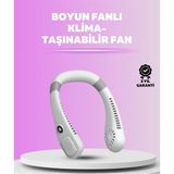 Twin Store Giyilebilir Bladeless Boyun Fanı | 360° Serinlik, 5 Kademe Rüzgar, USB Şarjlı Sessiz Mini Klima