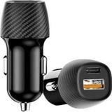 Twin Store Hızlı Oto Şarj 38W Çift Girişli Hızlı Şarj Oto Çakmaklık Type-C