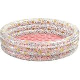Twin Store IH58427 Intex 3 Boğumlu Çiçek Desenli Bebek Havuzu 86X25CM - Ahşap - 0 - 1 Yaş
