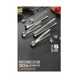 Twin Store Mini 12.5 cm Buz Maşası - Limon Maşası Kokteyl Servis Maşası 5 Li Paket 304 Pasl - 001-Renkli