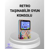 Twin Store Mini Retro Oyun Konsolu 500 Oyunlu 3.0 Inç Ekran ve Şarjlı Batarya