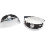 Twin Store Oval Krom Etejer Camı Tutucu Takımı - Ebatlar - Ölçü