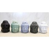 Twin Store Seramik Buda Büstü Buhurdanlık ALK4446 - (ClearEyelets)Black-RadiantOrchid