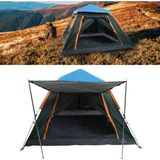 Twin Store Tam Su Rüzgar Geçirmez Gölgelikli Tenteli 6 Kişilik Kamp Çadırı 240*240*155 cm - 001-Renkli