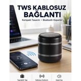 Twin Store Taşınabilir Silindir Tasarım Bluetooth 5.0 Hoparlör Yüksek Bas Performanslı Yeni Nesil