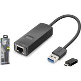 Twin Store USB 3.1 USB Gen1 Ethernet Adaptör Gigabit Siyah LAN03 - 0 - Siyah