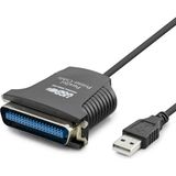 Twin Store USB To Paralel Lpt Yazıcı Dönüştürücü Kablosu 80 cm Siyah HDX7526
