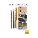 Twin Store Yivli Matkap Ucu Hss Spiral Yivli Kademeli Matkap Ucu Metal Ahşap Plastik 5-8 mm 72245 - Seçenek