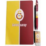 Twin Taraftar Versatil Kalem Silgi Bloknot Seti Kırtasiye 3 Lü Set Galatasaray