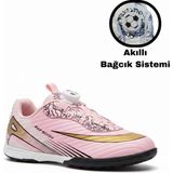 Twingo Airlaliga Erkek Çocuk Akıllı Bağcık Özellikli Halısaha Ayakkabısı L-620-HS - Pembe - Siyah