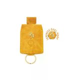 twingold AD01001 İsme Özel Çıtçıtlı Anahtarlık - % 100 Rainbow Deri - Ag01001 - Hardal Sarısı