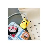 Twinix Tüm Telefon Modelleri İle Uyumlu Pikachu Şarj Kablosu Kablo Ucu Koruyucu Koruma Kaplama Figür