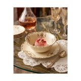 Twinkle Diana Porselen 6 lı Çorba Kasesi Vintage Çiçek Desenli Gold Detaylı