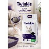 Twinkle Kedi & Köpek Maması Aktif Karbonlu Bentonit Kedi Kumu 10 L – Süper Topaklanan, %100 Doğal ve Yüksek Koku Kontrolü