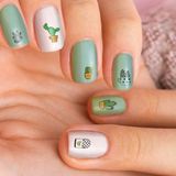 Twinseven Kaktüs Tırnak Dövmesi,tırnak Tattoo,nail Art ,tırnak Sticker