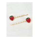 Twinssis Accessories Mineli Çilek Model Kız Çocuk Tel Toka