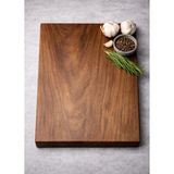 Twinswoodcraft Ceviz Ağacı Kesme Tahtası Doğal Malzeme ile 30 x 20 cm Küçük Boy