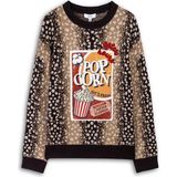 Twist Bambi Jakarlı Patch'li Kazak TW6260050206074 - Kahverengi