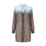 Twist DEGRADE RENK GEÇİŞLİ ANIMAL PRINT ELBİSE Mavi 36