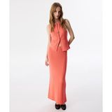 Twist Dokulu Triko Etek TS1250004093033 - Pembe