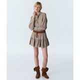 Twist Ekose Desen Kontrast Bel Etek TW6260004126003 - Naturel - 34