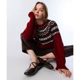 Twist İŞLEMELİ JAKARLI KAZAK TW6250050444034 - Kırmızı