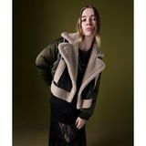 Twist Kumaş Mıx Kadın Geniş Yaka Siyah Mont TW6250012034001 Uzun Kol Cepli Oversize Tasarım - 38