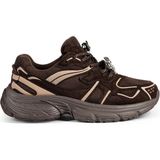 Twist Mixed Embellishment Sneakers - Kahverengi