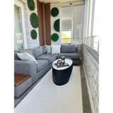 Twıst Yumuşak Dokulu Yolluk %100 Polyester Makina Halısı Oturma Odası Salon Mutfak Yatak Odası Halısı - Krem - 120 x 170 cm