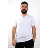 Twister 1827BB Beyaz Büyük Beden V Yaka Erkek T-Shirt - 3XL