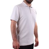 Twister 2290 Gri Günlük Kısa Kol Normal Kesim Pamuklu Fermuarlı Polo Yaka Erkek Tişört
