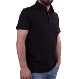Twister Jeans 2214BB Siyah Polo Yaka Erkek T-Shirt