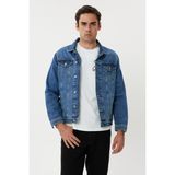 Twister Jeans Ec J59-03 Blue Erkek Kot Ceket Mavi - 01.Mavi