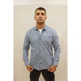 Twister Jeans Eg 1874 Tek Cep Erkek Kot Gömlek - Açık Mavi