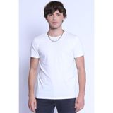 Twister Jeans Ets 1828 Düz Renk Bisiklet Yaka Erkek T-Shirt - XL - 001-Beyaz
