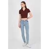 Twister Jeans Eva 9028-100 Light Blue Likralı Dar Paça Kadın Kot Pantolon Buz Mavisi - 26 / 30