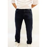 Twister Jeans Vegas 132-282 Blue Black Rahat Kalıp Düz Paça Dokulu Kumaş Likralı Erkek Kot Pantolon - 33 / 32 - Koyu Lacivert