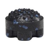 Twister Semi Massage Ball Twister Yarım Masaj Topu (5X5X3,7 Cm, Siyah + Mavi) - Çok Renkli