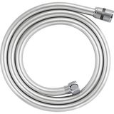 Twistfree Lüx Pvc Duş Hortumu/duş Spirali/paslanmaz Bağlantı Uçlu 150 cm Gümüş