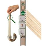 TwistOut® İsviçre ahşap gider spirali, çevre dostu saç tutucu ve sürdürülebilir boru temizleme, plastik içermeyen ambalajlı, Almanya'da üretilmiştir, içerik 8 çubuk