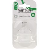 Twistshake 78020 Anti-Colic Biberon Emziği M 2+M, , Şeffaf