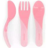 Twistshake Bebek Öğrenme Çatal Kaşık Seti Pembe 6+ Ay