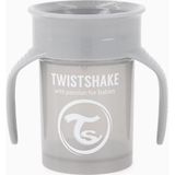 Twistshake Gri 360° Dökülmez Alıştırma Bardağı (6+ Ay) (230 ml)