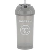 TWISTSHAKE Gri Pipetli Alıştırma Bardağı (6+ Ay) (360 ml)
