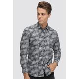 Twn 0EF020210256001M Siyah Slim Fit Erkek Gömlek