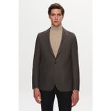 Twn 1EF04R107409M Slim Fit Antrasit Armürlü Kumaş Ceket