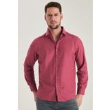 Twn 6EF02ORT00288 Slim Fit Bordo Oxford Erkek Gömlek