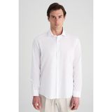 Twn Slim Fit Beyaz Armürlü Gömlek - 2XL