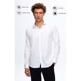 Twn Slim Fit Beyaz Düz Gömlek 5EF02AD10288M